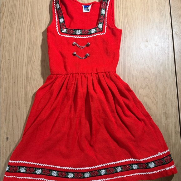70s-80s Austrian Drindl Dress Pfister Zillertal - Picture 1 of 5